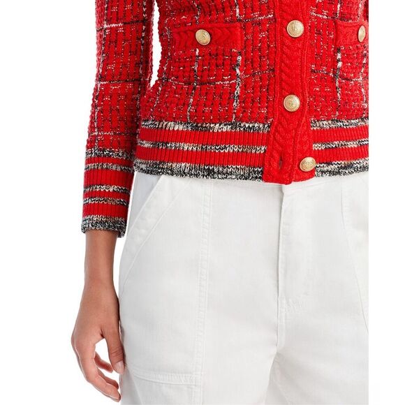 New NWT Jenni Cardigan in Red Multi L'AGENCE Retails $675 Sl - Picture 5 of 9